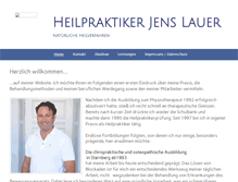 Tablet Screenshot of heilpraktiker-lauer-neuhofen.de